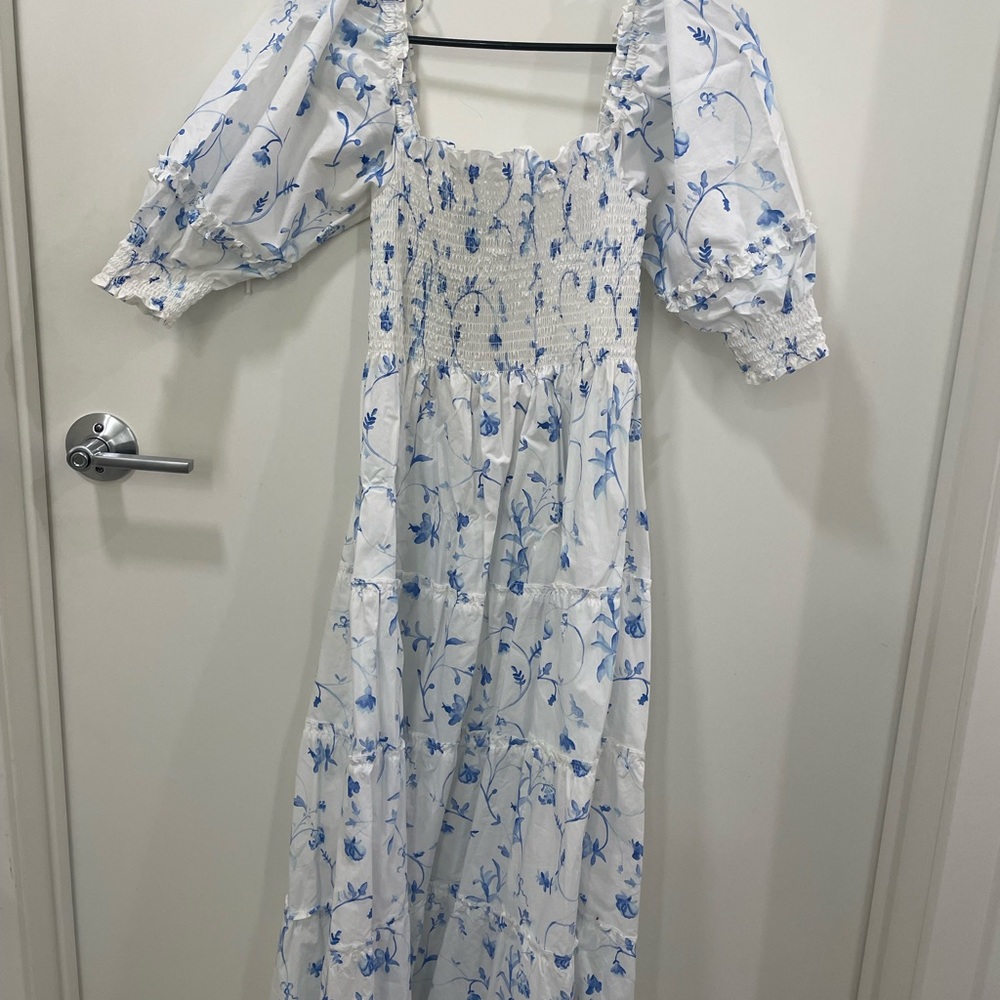Blue Floral Nesli Nap Dress, Excellent Condition - Picture 3 of 3